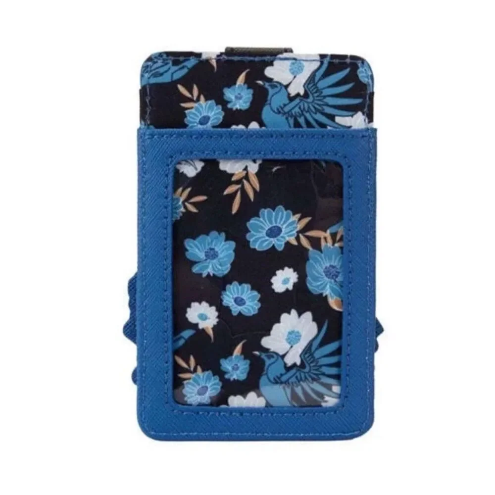 Loungefly Harry Potter Ravenclaw House Floral Tattoo Cardholder ID Wallet NWT